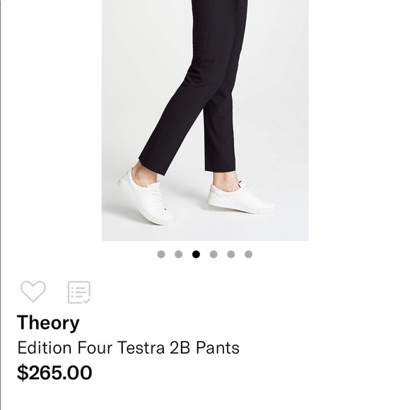 Brand New Edition Four Testra 2B Pants by Theory - Picture 6 of 7